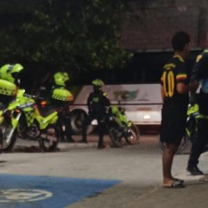 Escena de homicidio en el barrio Los Ángeles II.