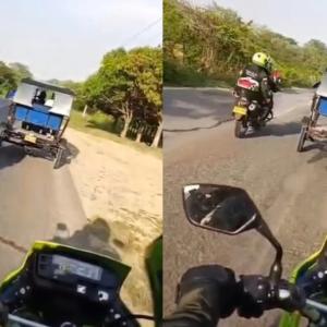 Instantes en los que el Gaula se trasladaba a Santo Tomás.