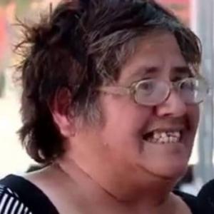 La mujer que se hizo viral por la frase 'vístima'.