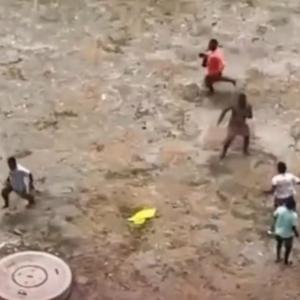 Captura de video de pelea en playas de Bocagrande, Cartagena.