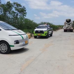 Policía en Caribe Verde.