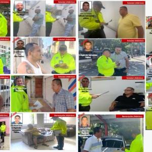 Algunos capturados por caso de red de robo de tierras en el Atlántico, reseñados.