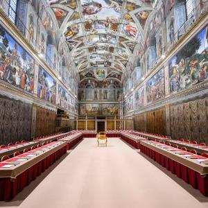 Capilla Sixtina, lugar donde se realiza el cónclave.