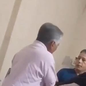 Captura de video de pelea en templo evangélico.