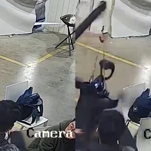 Captura de video de robot humanoide.