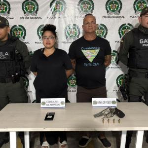 Detenidos por extorsión en Barranquilla.