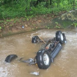 Escena de accidente en Dibulla.
