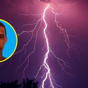 Impactado por rayo en Bolívar.