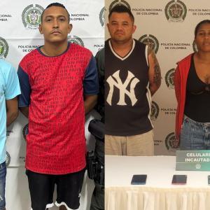 Integrantes de 'Los Costeños' capturados.