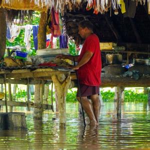 Inundación en Guaranda.