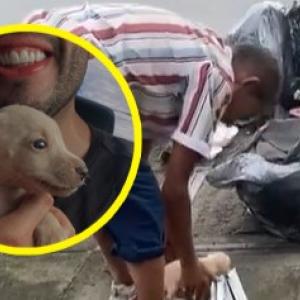 Joven que rescató a perro en Cali.