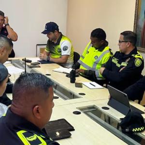 Autoridades en Baranoa.