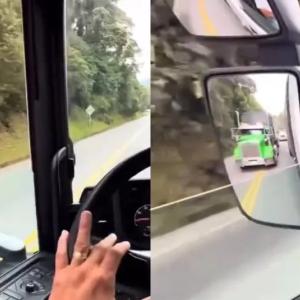 Captura de video de conductor de 'mula'.