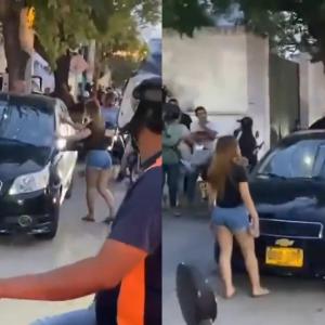 Captura de video de incidente en Santa Marta.