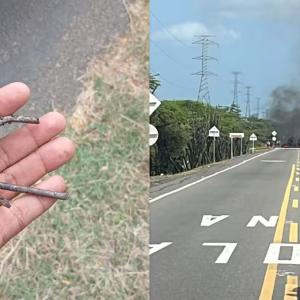 Escena en vía de La Guajira.