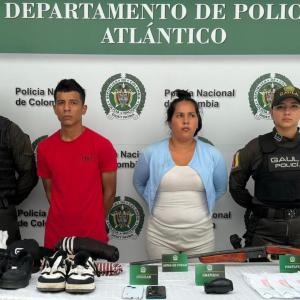 'La Piña' y 'La gorda 07', capturados en Baranoa.