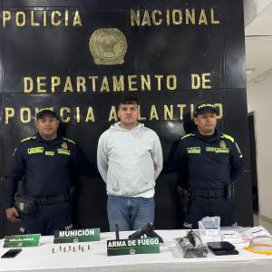 Presunto miembro del Clan del Golfo, capturado tras incautación.