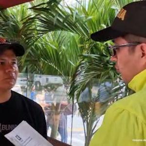 Alias El Indio, siendo capturado.