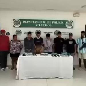 Capturados y aprehendido de 'Los Yerba Mala'.