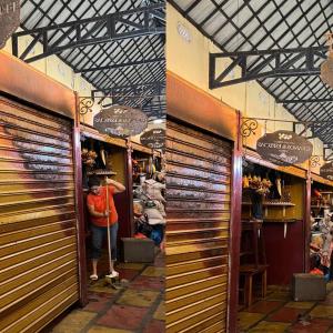 Escena en la Plaza de Lorica.