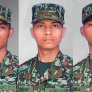 Los tres soldados que murieron tras ataque con drones