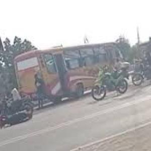 El accidente ocurrido en horas de la tarde de este lunes 21 de julio 