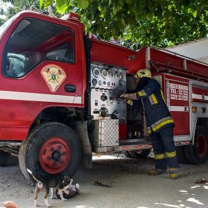 En el lugar hicieron presencia el cuerpo de bomberos