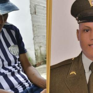 Henry Valero Castro, padre del patrullero José Daniel Valera Narváez, de 24 años, asesinado en Amalfi, Antioquia.