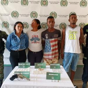 Los capturados fueron dejados a disposición de la Fiscalía General de la Nación.