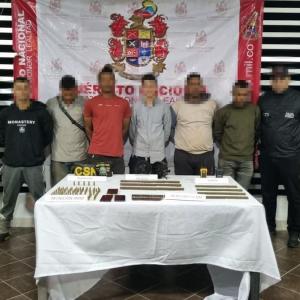 Los capturados fueron puestos a disposición de las autoridades competentes.