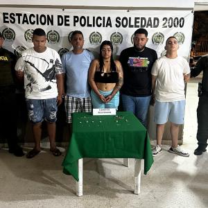  Cinco de los seis capturados