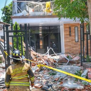 Vivienda desplomada en Olaya