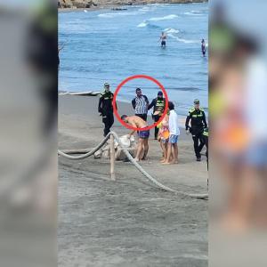 Captura de video del momento de la captura