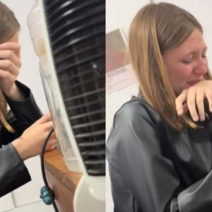 Momento en que la joven es descubierta