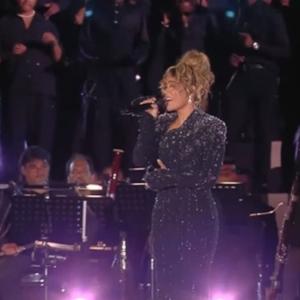 Karol G durante el espectáculo titulado Grace for the World 