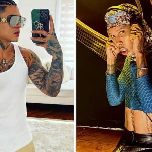 B-King y Regio Clown, artistas colombianos de música urbana.