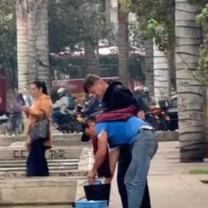 Imagen tomada del video captado por transeúntes