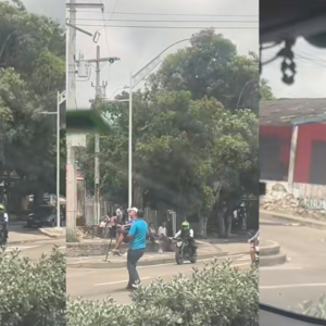 Captura de video del momento de los hechos