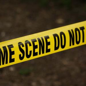 Imagen referencial de la escena del crimen 