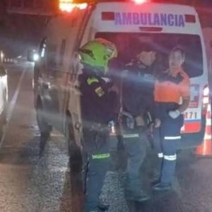 La Policía del Atlántico se trasladó hasta el sector del choque y acordonó la zona.