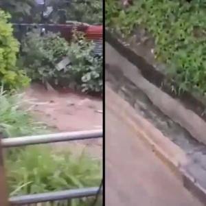 Imagen de la quebrada donde fueron encontrados los cuerpos de los menores 