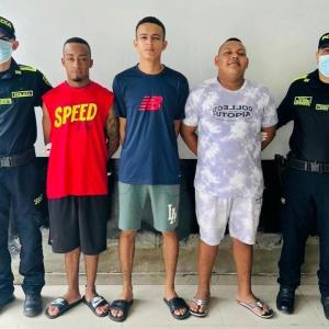 Capturados al momento de la detención. 