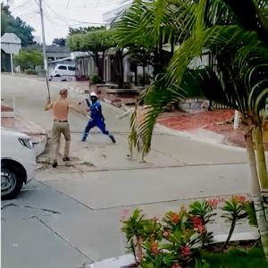 Captura de video del momento de los hechos