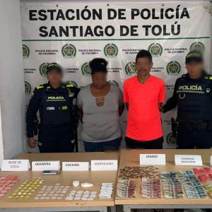 Capturados al momento de la detención. 