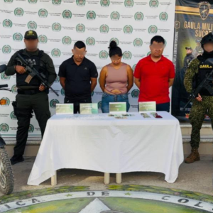 Capturados al momento de la detención. 