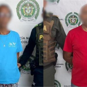 Los presuntos abusadores sexuales capturados.