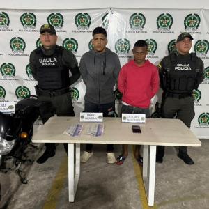 Captura de los presuntos delincuentes