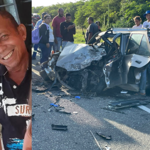 Momentos después del accidente 