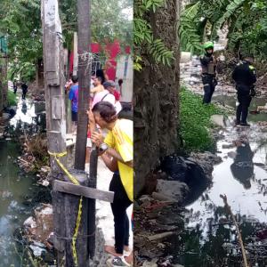 Lugar donde fue hallado el cuerpo en el barrio Portal de las Moras, en Soledad.