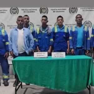 Capturados al momento de la detención. 